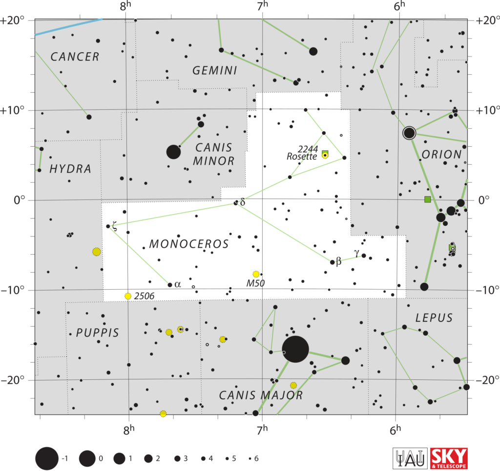 Carte Ciel NGC2237