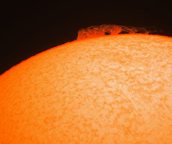 Observation du Soleil H-Alpha le 08/09/2016