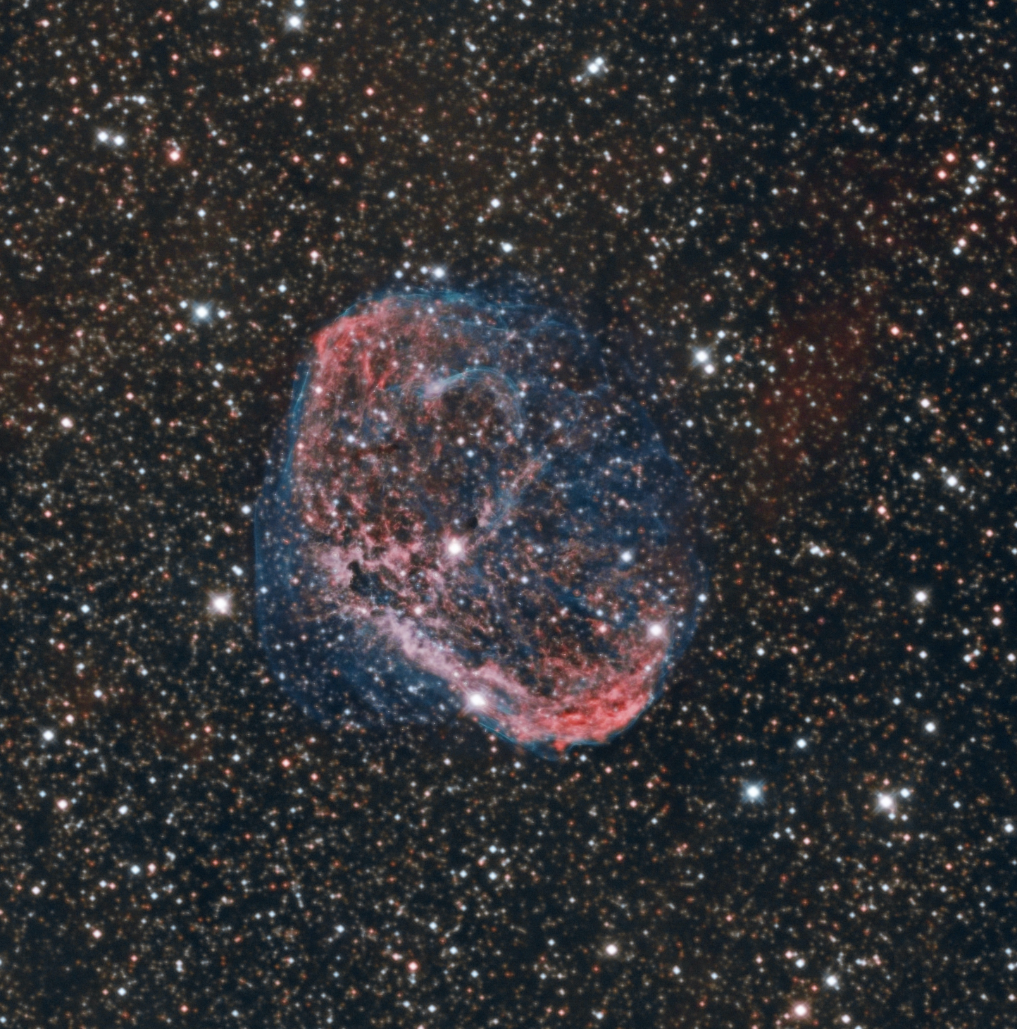 NGC6888 : TS H8 + SKYTECH QUAD OSC