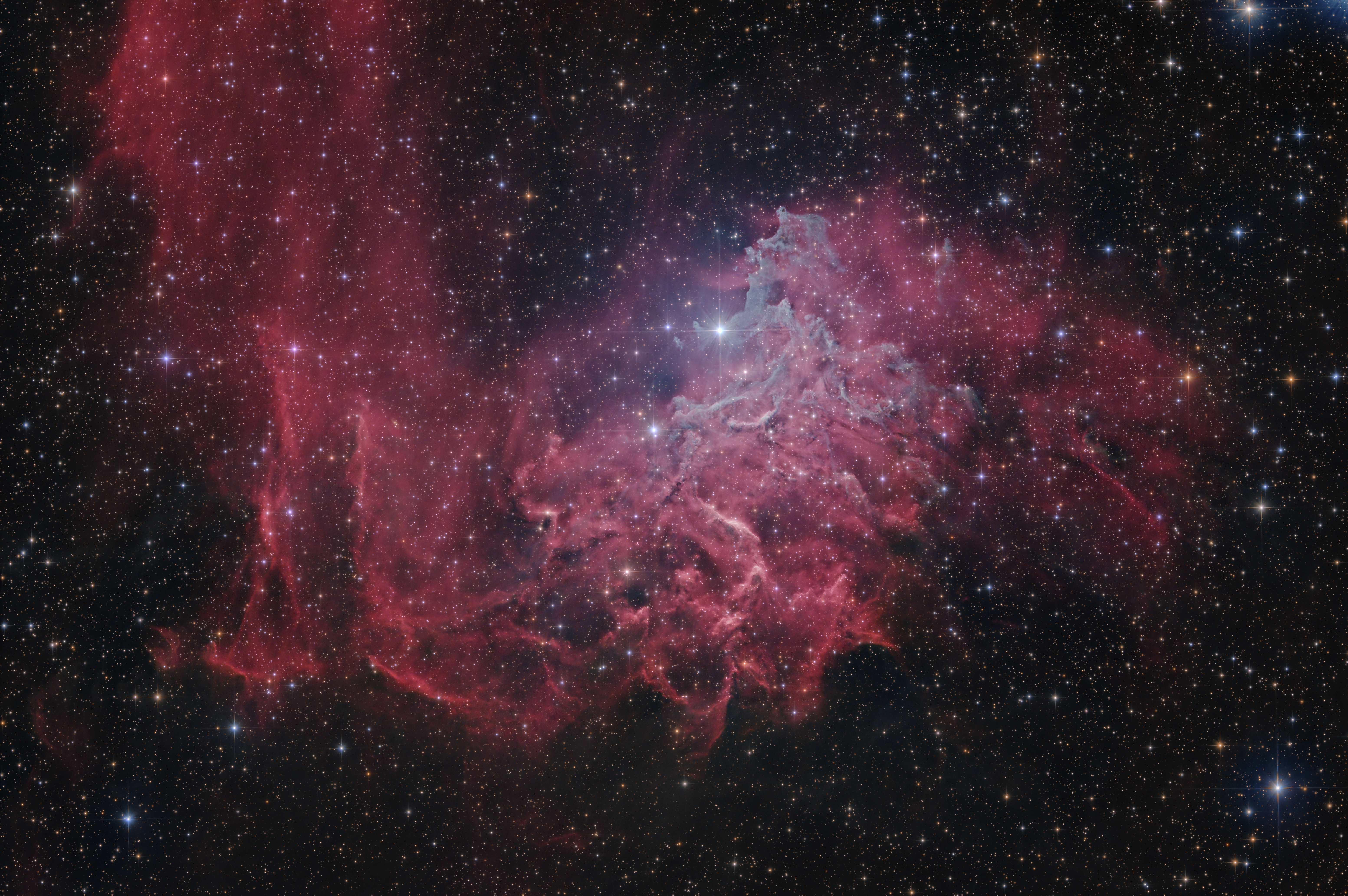 IC405 Étoile Flamboyante Nebula